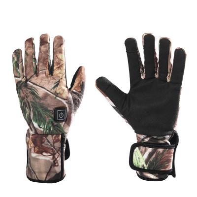 China Men Hunting Rechargeable Battery Operated Heated Gloves Heated Self Heating Thermal Gloves For Riding Recycling for sale