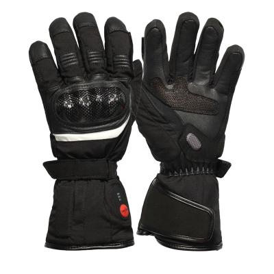 China Ski Sports Outdoor Snow Winter Ski Snowboarding Other Sports Gloves 2200 Mah Leather Winter Windproof Outdoor Racing Winter Motorcycle Enthusiast Gloves for sale