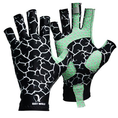 China Breathable.cooling summer ice silk sunscreen hunting fishing gloves Fingerless sport outdoor gloves summer golf gloves for sale