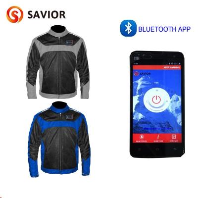 China OEM Breathable Service Lifesaver Softshell Waterproof Breathable APP Battery Heated Unisex Custom Jackets for sale