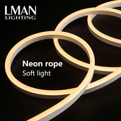 China Easy Installation Double Side Emitting Led Rope Lamp 110V 127V 220V 260V Waterproof IP65 60leds/m SMD 2835 Strip Light for sale