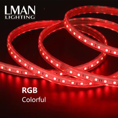 China Easy Installation IP65 SMD5050 Outdoor Waterproof Dream Color AC 110V 127V 220V 260V SMD5050 RGB Led Strip for sale