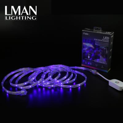 China Remote Control Male And Female Connection Set 30leds/m 60leds/m 110V 220V IP67 Waterproof Smd 5050 RGB Led Light Strip for sale