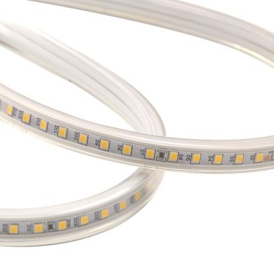 China Easy Installation Hot Sale Building Decoration 120leds/m IP65 SMD 2835 AC 110V 127V 220V 260V Led Strip Light for sale