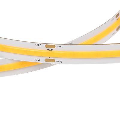 China Easy Installation Warm White Light 320leds/m Cob 8mm 10mm Width Dc24v 10w 12w Led Strip for sale