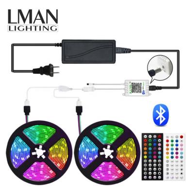 China Easy Installation Smart Accessible Dream Waterproof Digital Color RGB KITS SMD 5050 12V 24V LED Strip Light for sale