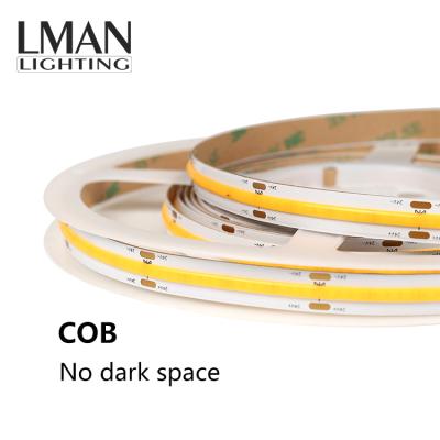 China Easy Installation Indoor Decoration 320leds Per Meter Width COB 8MM 10MM Width DC24V 10W 12W Led Strip Light for sale