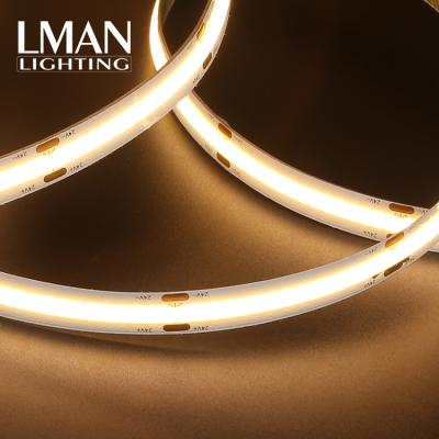 China Easy Installation High Lumens For Decoration 8mm 10mm PCB Width 10W 12W COB1030 Led Strip for sale