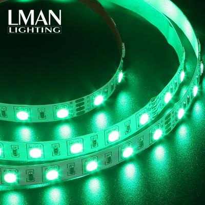 China Easy Installation Dimmable Factory Made 60leds/m Smd Cuttable 5050 RGB Flexible Led Strip Light for sale