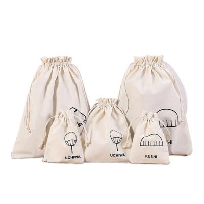 China Wholesale Custom Makeup Storage Bag Custom Drawstring Cotton Canvas Pouch Chiffon Drawstring Bag Rope Handle Small Drawstring Bag for sale