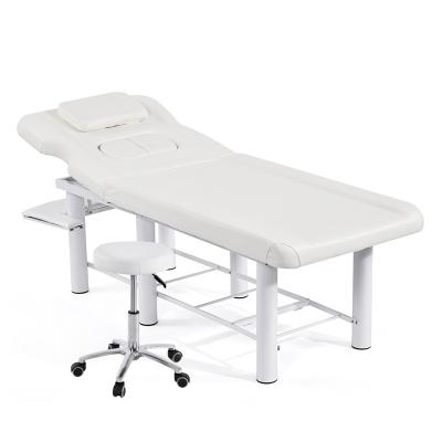 China Choice Modern Body Massage Table And Equipment With Hole Mobile White Stationary Foldable Tables Massage Pliante With Headrest for sale