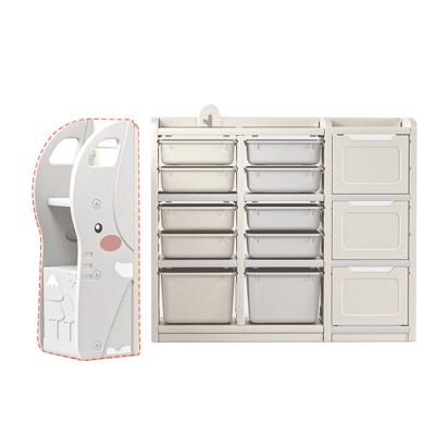 China Modern Kids Furniture Custom Plastic Baby Closet Rack Toys Storage Kids Cabinets For Kindergarten Use for sale