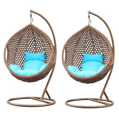 China Modern Summer Waterproof Relax Outdoor Indoor Tear Cool Anging Cane Seater Swing Camping Chair Outdoor Reading Kids for sale