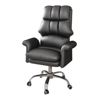 China (Size) Big And Tall Office Chair Adjustable High Quality Genuine Leather Ergonomic Armrest for sale