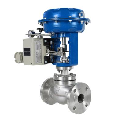 China ZJHP-16P General Pneumatic Stainless Steel Diaphragm Control Valve Steam Heat Transfer Oil Regulating Proportional Control Valve for sale