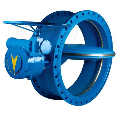 China DNS342X General Double Flange Worm Gear Anti Eccentric Sediment Butterfly Valve for sale