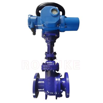 China PZ941H/Y-16C General Carbon Steel WCB Flange Electric Slag Dump Gate Valve for sale