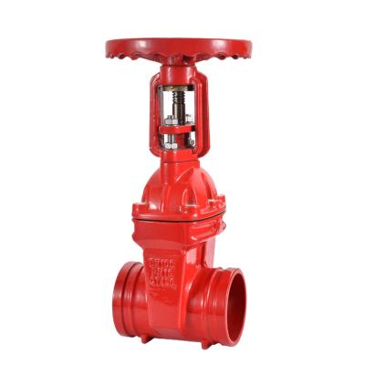 China Z81X-16Q General Groove Stem Seat Sealing Soft Rising Resilient Gate Valve Special For Fire Pipeline DN50100150200 for sale