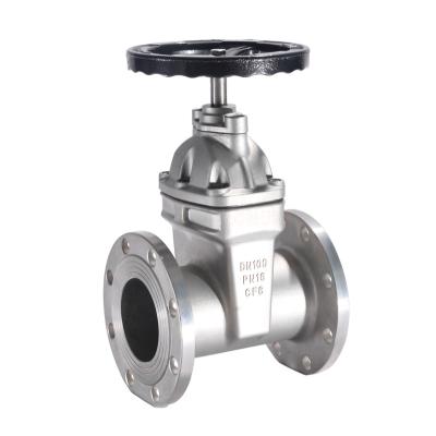 China Z45X-16P DN501001 General Stem Gate Valve Stainless Steel Soft Seal Flange Elastic Non Rising Non Rising Seated Gate Valve for sale