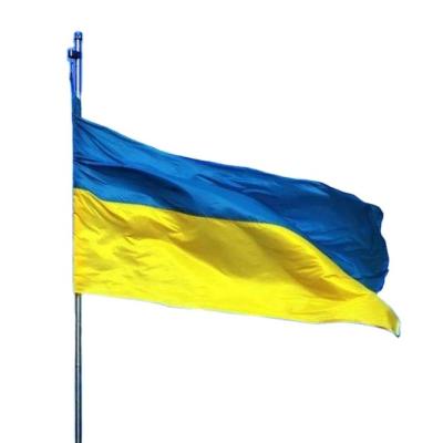 China Three layers are 3*5FT Opaque Flag 3*5FT Opaque Queen Seventieth Anniversary Ukrainian Canadian Flag for sale