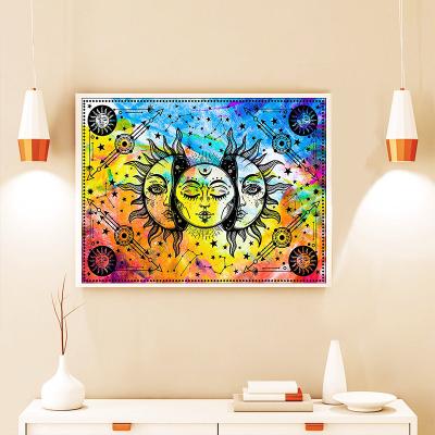 China Custom DIY 5D Diamond Painting Sun And Moon Environmental Friendly Photo Your Own Private Image Customized Customized Gift For Adults Cartoon for sale