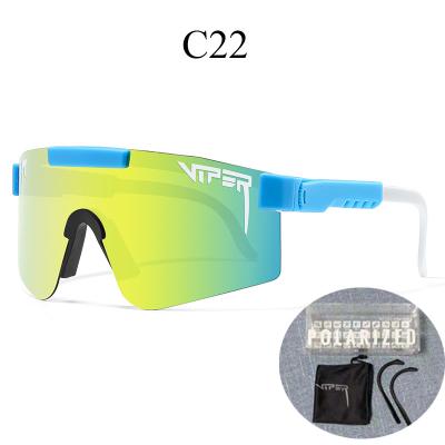 China Fashion sunglasses 22 styles pitviper sunglasses sports UV400 glass mine box polarized outdoor riding viper for sale