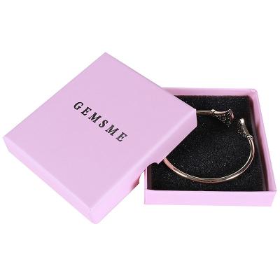 China Small Handmade Pink Jewelry Paper Box 1.5cm Thickness for sale