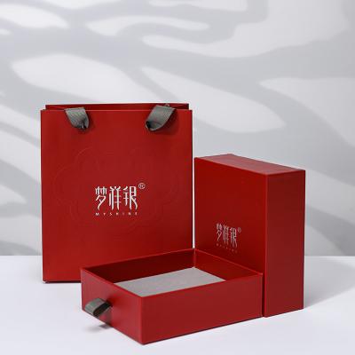 China Disposable Custom Drawer Box Ring Necklace Bracelet Jewelry Packaging Earring Box for sale