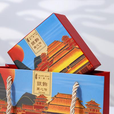 China Disposable Custom Jewelry Packaging Wedding Gift Box Luxury Necklace Box Jewelry Packaging Box And Bag for sale