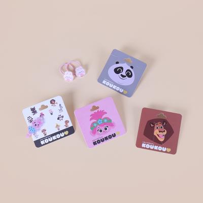 China Recyclable Hot Selling Luxury Hair Clip And Rope Card Paper Cards Cartoon Luxury Cute Card for sale