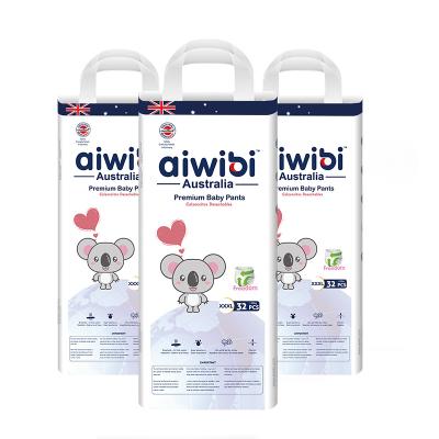 China Manufacturer Printed High Quality Diapering Brand AIWIBI Bulk Disposable Baby Diapers Baby Diapers For Baby AWB15 for sale