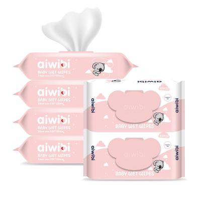 China Factory Water Cleansing Face AIWINA 10% Cotton Hand Natural Soft Baby Face Cloths High Quality Unscented Comfortable 100% Wet Cloths for sale