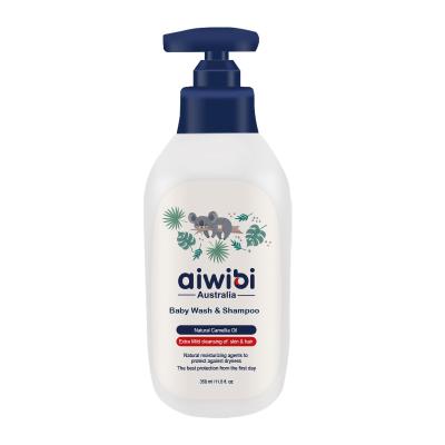 China Moisturize Aiwibi Baby Wash Shampoo with Natural Camellia Oil Extracts to Moisturize to Soothe and Soften Baby S Skin Plant Based 2 in 1 OEM for sale