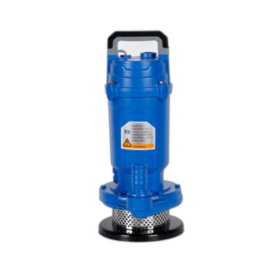 China Other Single Phase Motor 220v 50hz 0.55kw/0.75hp 1.5 Inch Outlet Shell Aluminum Clean Submersible Electric Water Pump for sale