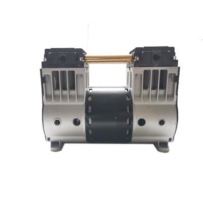 China Low Noise 0.95KW / 1.3HP Hotels Piston Air Compressor Oil Free Reciprocating Pump Head for sale