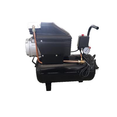 China Best Price Lubricated Portable Piston Air Compressor 1.5HP 24L Direct Drive for sale