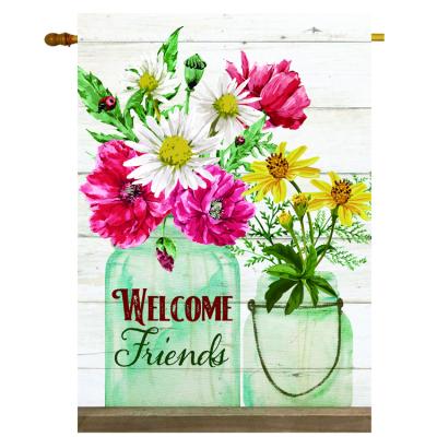 China Marriage favors & Custom Double Sided Bridal Gifts Sublimation Printing Home Garden Outdoor Decorative Flag for sale