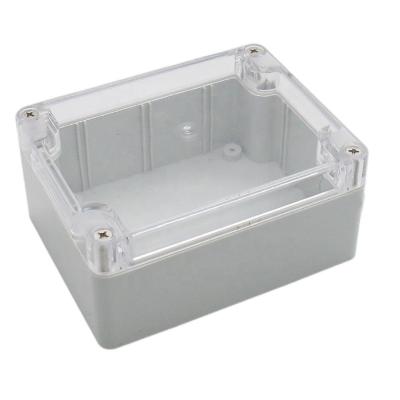 China ABS Transparent Cover 115*90*55mm Outdoor Waterproof IP66 Box Junction Box 4 Screws for sale