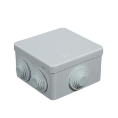 China 85*85*50mm ABS Plastic Outdoor Waterproof Box With IP66 Socket Outdoor Electrical Junction Box for sale