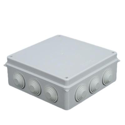 China 200*200*80mm ABS plastic outdoor waterproof box with socket IP66 outdoor electrical junction box for sale