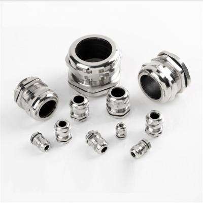 China Smooth Surface Factory Direct Nickel Plated Brass M Thread Cable Gland-Small Chain Type for sale