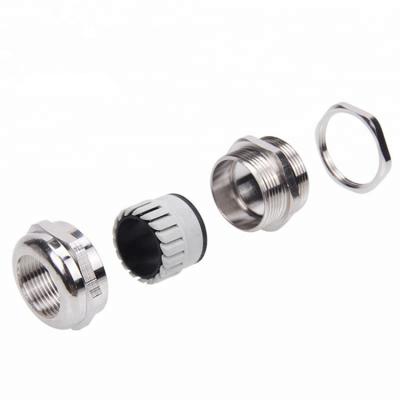 China Pg11 Cable Gland Stainless Steel Page Size Smooth Surface Waterproof Cable Glands for sale