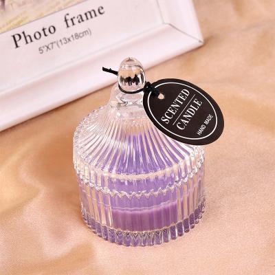 China Luxury New Design Birthdays Single Candle Jars Scented Candle Wholesale In Glass Jar With Lid for sale