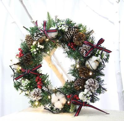 China Decoration Christmas Wreath Rattan Hotel Lobby Window Shopping Window for sale