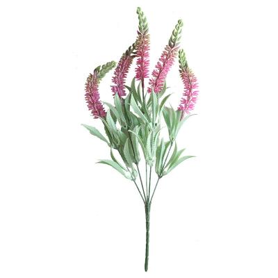 China Decoration Lavender Artificial Rural Style Plastic Flower For Wedding Decoration Eternal Flowers for sale