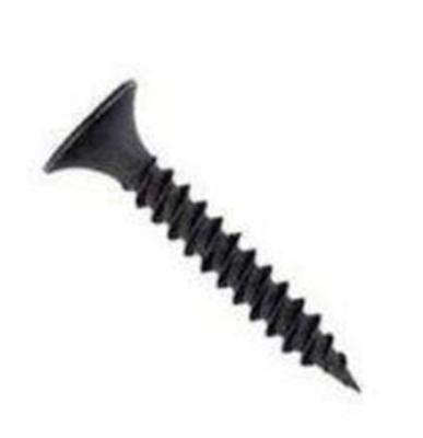 China Phillips Cross Recessed Bugle Head DIN966 Black Thread Phosphate Drywall Self Tapping Screw DIN966 for sale