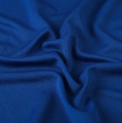 China 130GSM Polyester Bird Eye Mesh Fabric Birds Eye Anti-Static Quilting Knitted Sportswear Fabric Lots Stock Men's T-shirt Fabric Manufacturers for sale