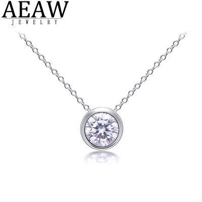 China AEAW 18k White Gold CLASSIC HPHT Diamond Pendant Photo Pendant no chain for sale