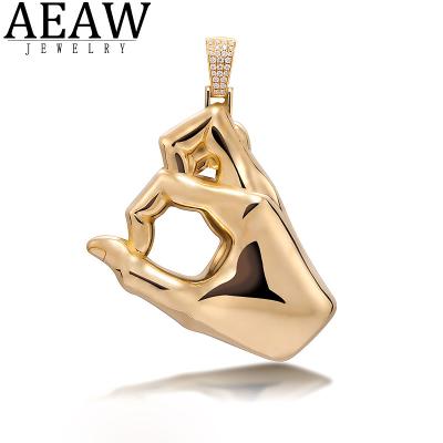 China Hiphop Hip Hop Moissanite Jewelry Hand Set Mens Moissanite Vvs Moissanite Pendant For Men 10K White Gold Or Solid S925 Silver for sale