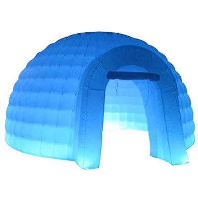 China Oxford Cloth Or PVC Tarpaulin Factory Price White Inflatable Dome Air Tent With Led Lightweight Camping Tent Dome Tents for sale